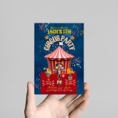 Invitation d'anniversaire du Carnaval/Cirque
