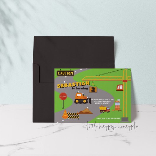 Invitation d'anniversaire du chantier