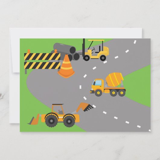 Invitation d'anniversaire du chantier (Dos)