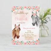 Invitation d'anniversaire du cheval (Debout devant)