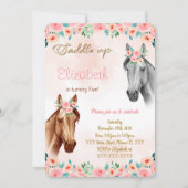 Invitation d'anniversaire du cheval (Devant)