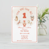 Invitation d'anniversaire du cirque (Debout devant)