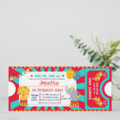 Invitation d'anniversaire du cirque (Debout devant)