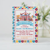 Invitation d'anniversaire du cirque (Debout devant)