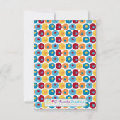 Invitation d'anniversaire du cirque (Dos)