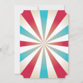 Invitation d'anniversaire du cirque (Dos)