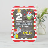 Invitation d'anniversaire du cirque (Debout devant)