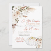 Invitation d'anniversaire du Citrouille de Boho bl (Devant)