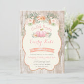 Invitation d'anniversaire du citrouille Parti Citr (Debout devant)