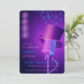 Invitation d'anniversaire du club de jazz personna (Debout devant)