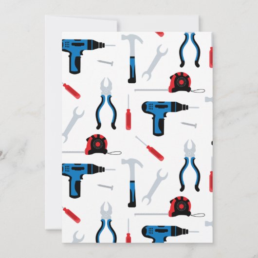 Invitation d'anniversaire du constructeur, Handyma (Dos)