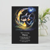 Invitation d'anniversaire du dragon (Debout devant)