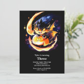 Invitation d'anniversaire du dragon (Debout devant)