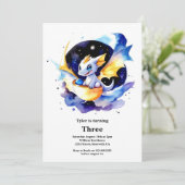 Invitation d'anniversaire du dragon (Debout devant)