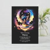Invitation d'anniversaire du dragon (Debout devant)