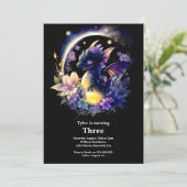 Invitation d'anniversaire du dragon (Debout devant)