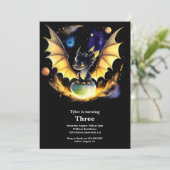 Invitation d'anniversaire du dragon (Debout devant)