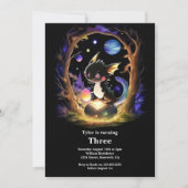 Invitation d'anniversaire du dragon (Devant)