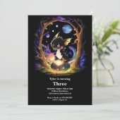 Invitation d'anniversaire du dragon (Debout devant)