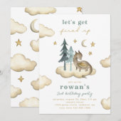 Invitation d'anniversaire du dragon | Invitation D (Devant / Derrière)