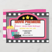 Invitation d'anniversaire du film (Devant / Derrière)