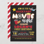 Invitation d'anniversaire du film (Devant / Derrière)