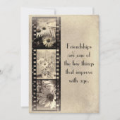 Invitation d'anniversaire du film vintage (Devant)