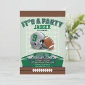 Invitation d'anniversaire du football des enfants (Debout devant)