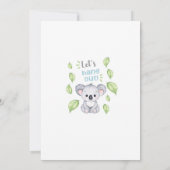 Invitation d'anniversaire du garçon Koala, tout âg (Dos)