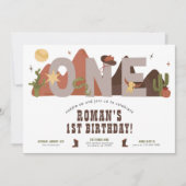 Invitation d'anniversaire du garçon Western Cowboy (Devant)