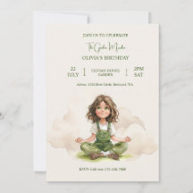 Invitation d'anniversaire du Garden Maiden