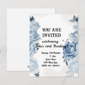 Invitation d'anniversaire du jardin enchanté (Devant / Derrière)