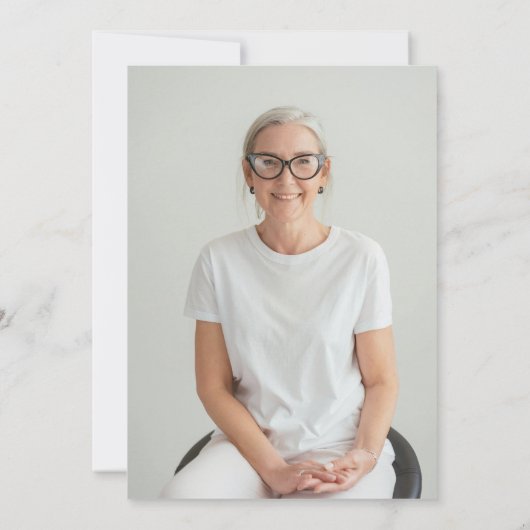 Invitation d'anniversaire du journal unique (Dos)