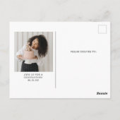 Invitation d'anniversaire du journal unique (Dos)