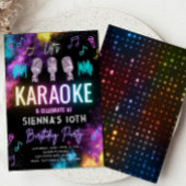 Invitation d'anniversaire du karaoké | Karaoke Par
