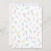 Invitation d'anniversaire du livre (Dos)