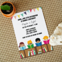 Invitation d'anniversaire du livre