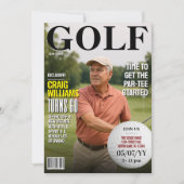 Invitation d'anniversaire du magazine de golf, Inv (Devant)