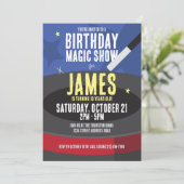 Invitation d'anniversaire du magicien - Top Hat &  (Debout devant)