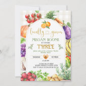 Invitation d'anniversaire du marché agricole culti (Devant)