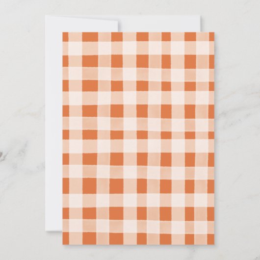 Invitation d'anniversaire du marché d'automne (Dos)