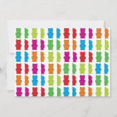 Invitation d'anniversaire du Motif de l'ours de go (Dos)