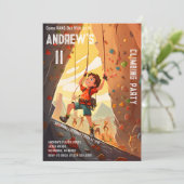 Invitation d'anniversaire du parc d'Escalades pers (Debout devant)