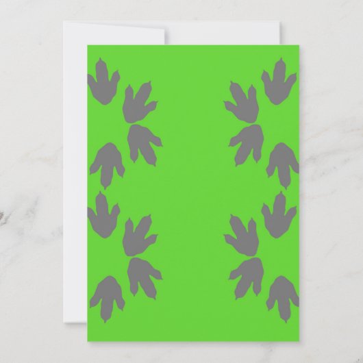 Invitation d'anniversaire du parc mondial Dinosaur (Dos)