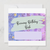 Invitation d'anniversaire du parc Trampoline, fête (Devant)