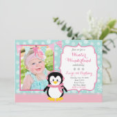 Invitation d'anniversaire du pays des merveilles (Debout devant)