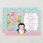 Invitation d'anniversaire du pays des merveilles (Devant / Derrière)