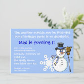 Invitation d'anniversaire du pays des merveilles (Debout devant)