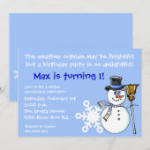 Invitation d'anniversaire du pays des merveilles (Devant / Derrière)