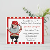 Invitation d'anniversaire du pirate (Debout devant)